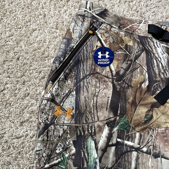 NWT Men’s Under Armour RealTree AP Camo Derecho Windproof ColdGear Pants SZXXL - Picture 6 of 11